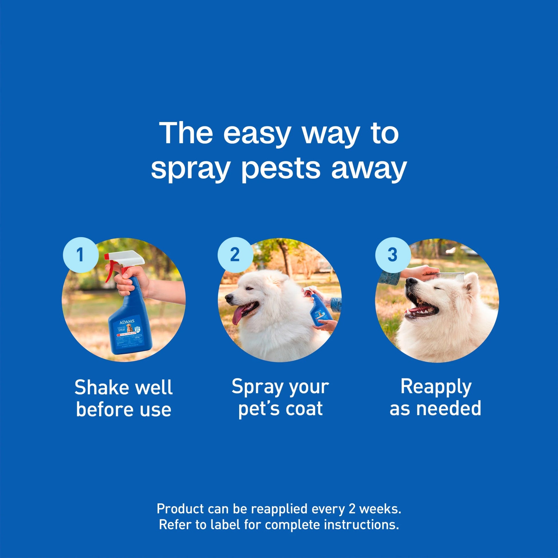 Flea & Tick Dog and Cat Spray, Kills Fleas and Ticks, Prevents Flea Infestations for up to 2 Months, Flea Treatment for Dogs, Cats, Puppies & Kittens, 16 Fl Oz