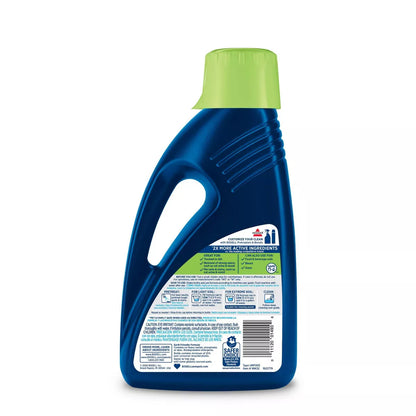 BISSELL 2X Pet Stain & Odor 60Oz. Upright Carpet Cleaner Formula - 99K52: Liquid Solution for Carpets & Upholstery