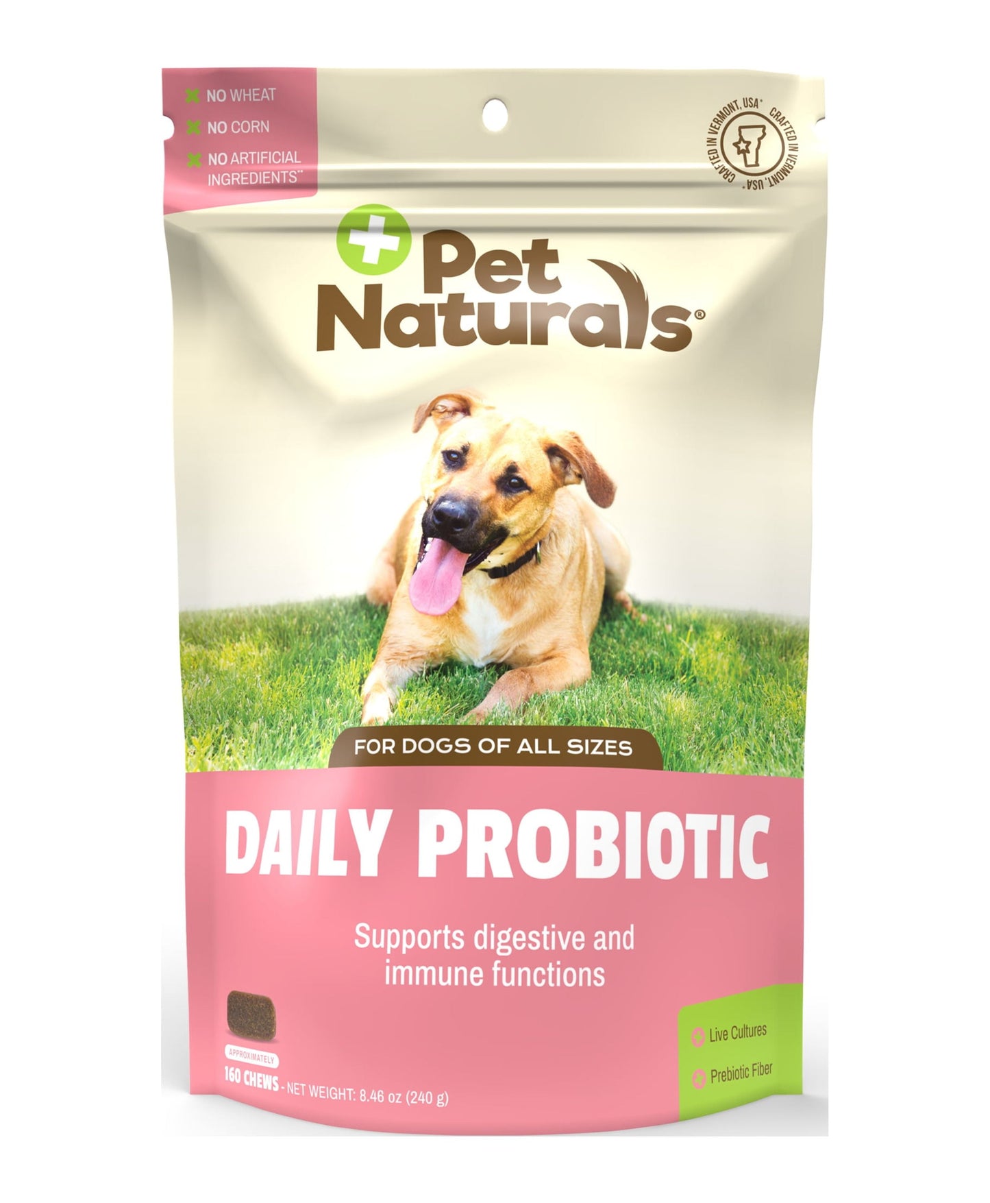 Daily Probiotic for Dogs, Digestive Health, Duck Flavor, 160 Count