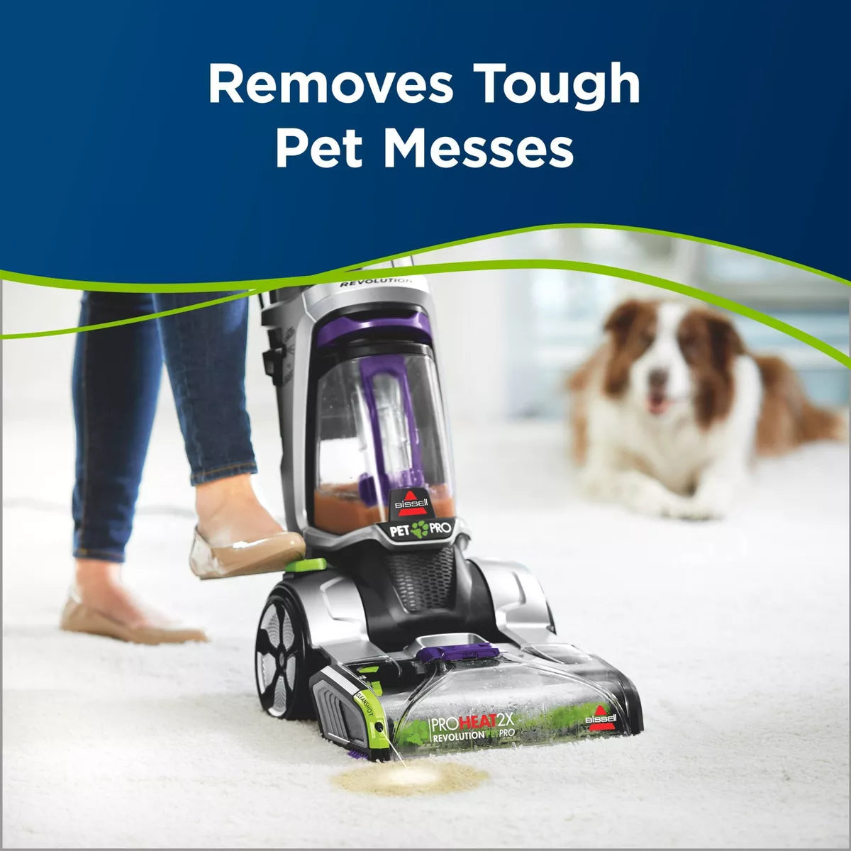 BISSELL 2X Pet Stain & Odor 60Oz. Upright Carpet Cleaner Formula - 99K52: Liquid Solution for Carpets & Upholstery