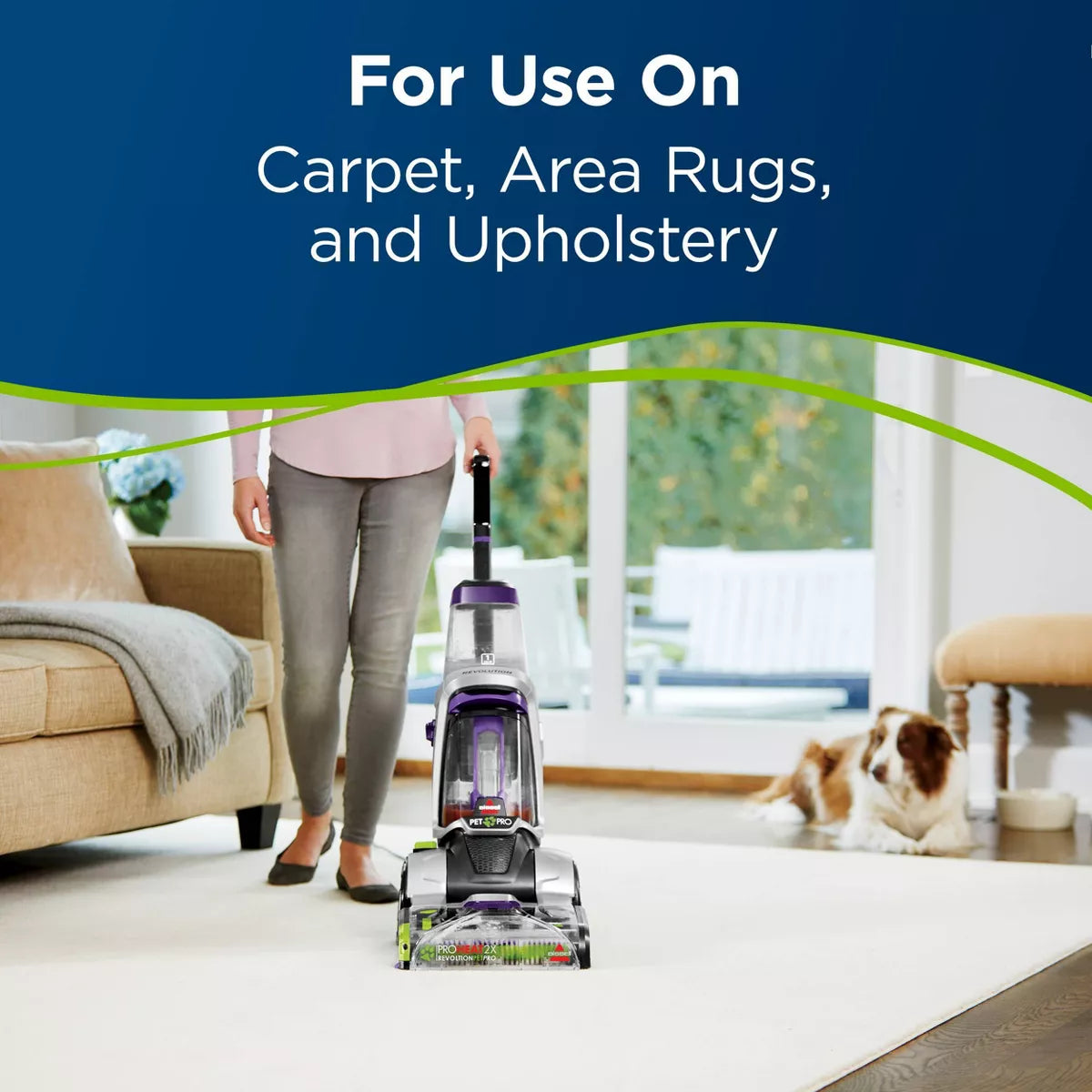 BISSELL 2X Pet Stain & Odor 60Oz. Upright Carpet Cleaner Formula - 99K52: Liquid Solution for Carpets & Upholstery