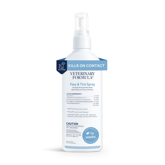 Clinical Care Flea & Tick Spray for Dogs, 8 Oz.